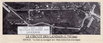 Photo aérienne du circuit des Landais